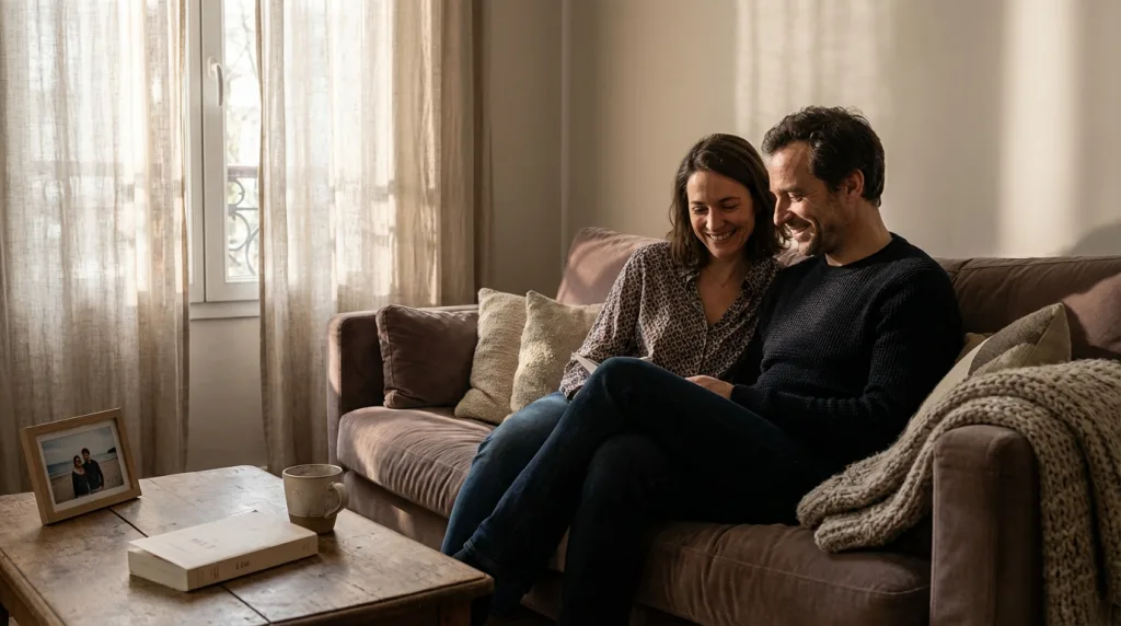 découvrez la vie de couple discrète de jean-baptiste boursier à travers un regard intime sur son mariage et son quotidien partagé.